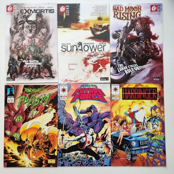 Comic Book Lot Of 17: Exmortis JLA Robin Geeks Harbinger Self Storage Battlefiel - Picture 4 of 7